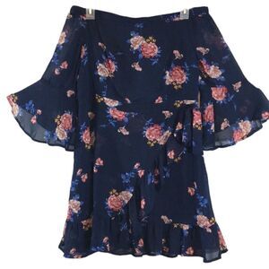 Xhilaration Women’s Floral Off Shoulder Dr…. XL